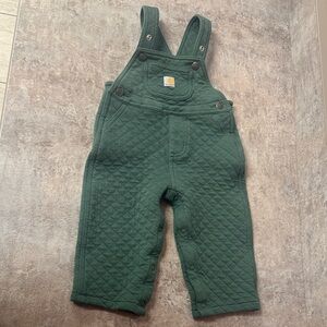 Carhartt Kids Forest Green Quilted Overalls